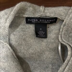 Elena Solano Light Gray Cashmere Cardigan